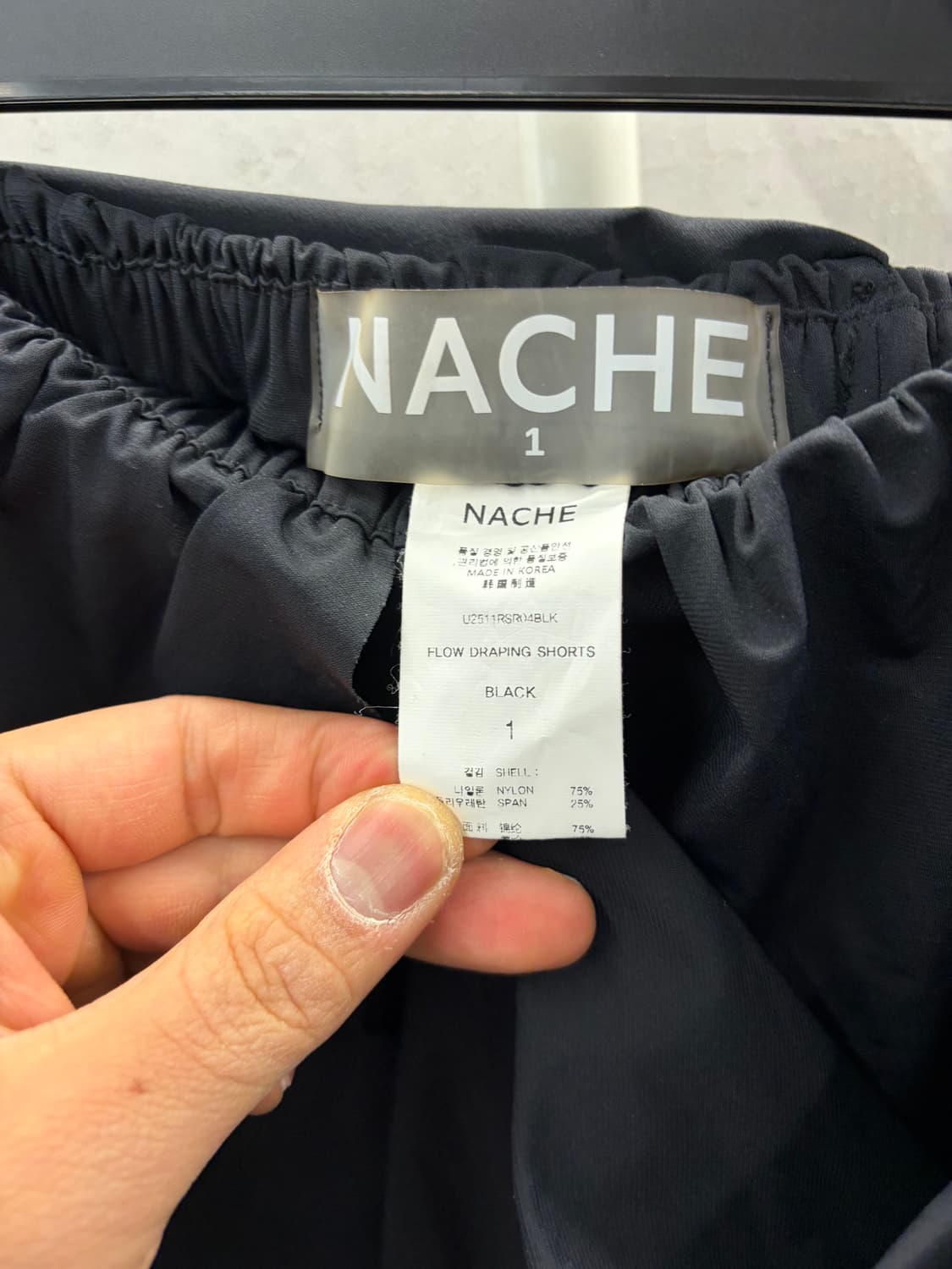 나체 Nache FLOW DRAPING SHORTS 1 상품이미지3