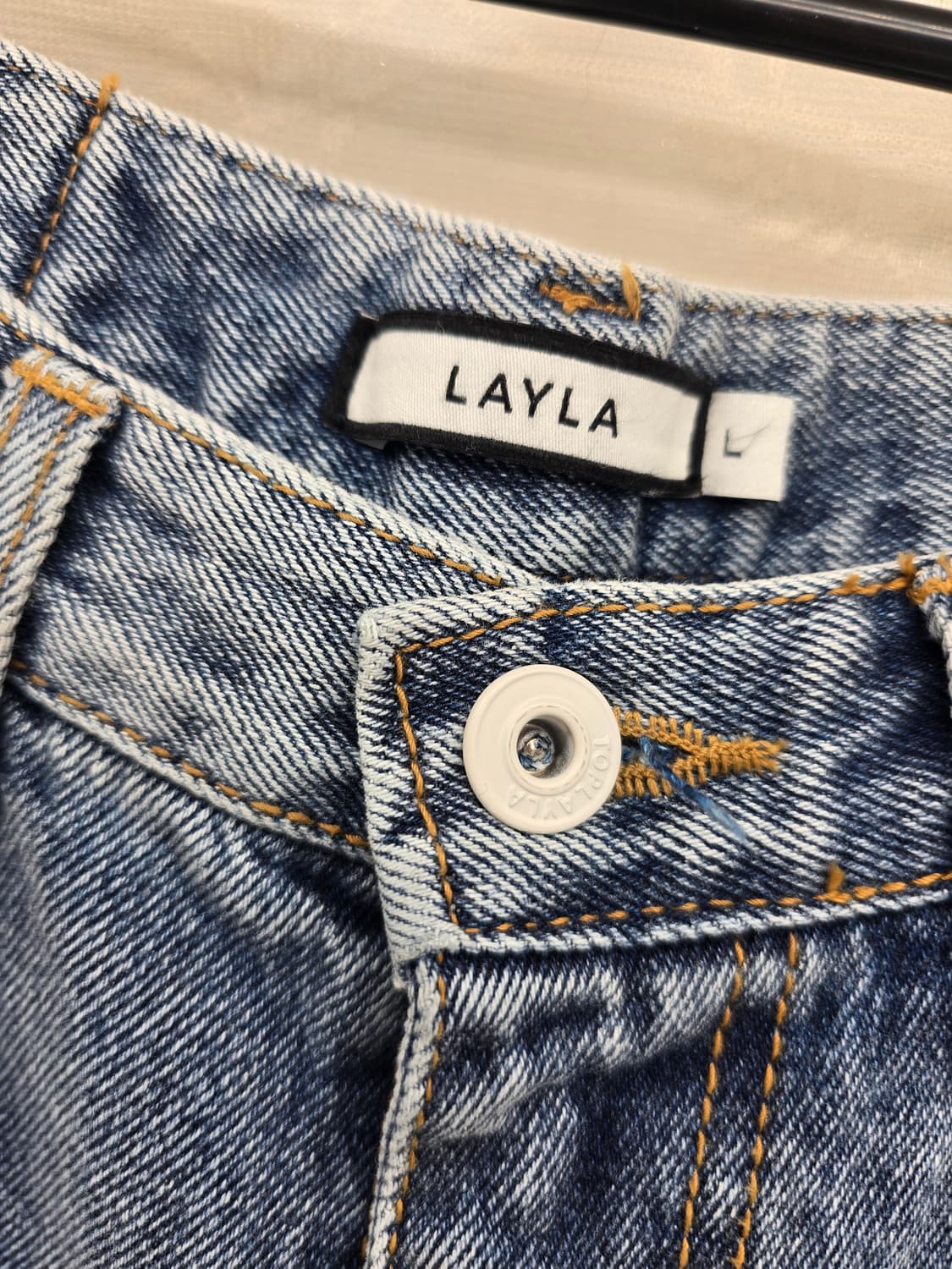 LAYLA 레이라 슈퍼 와이드 데님 팬츠 상품이미지3