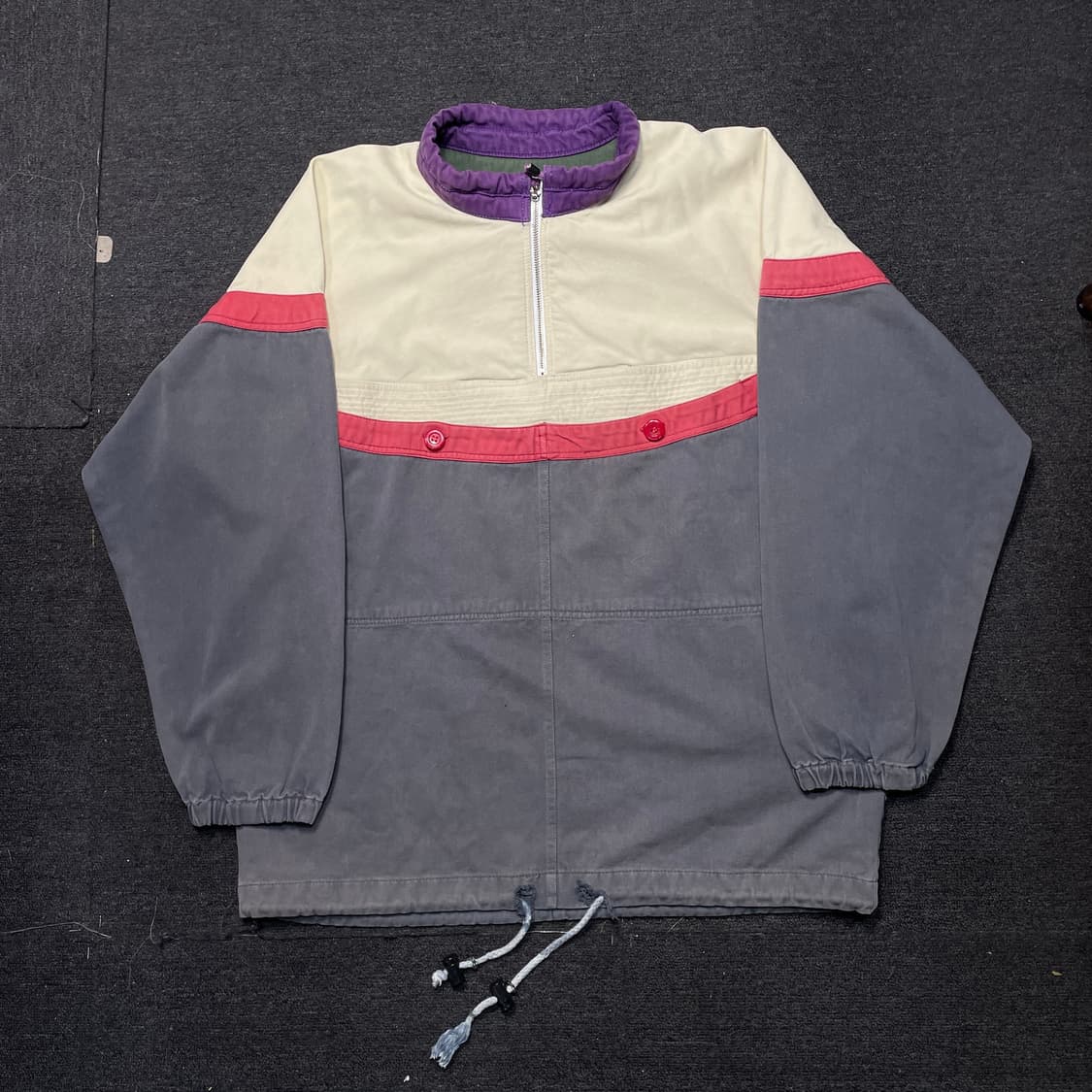 90s MAD RaGS 올드스쿨 빅로고 보헤미안 아노락 자켓 L 상품이미지5