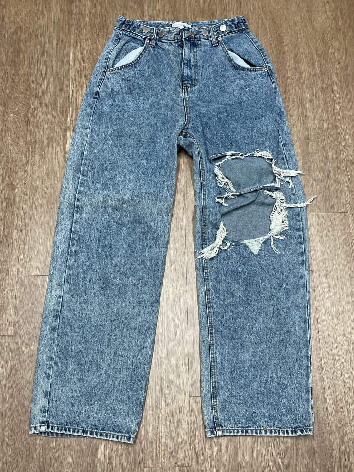 연청 찢청 무릎 포인트 S 상품이미지1