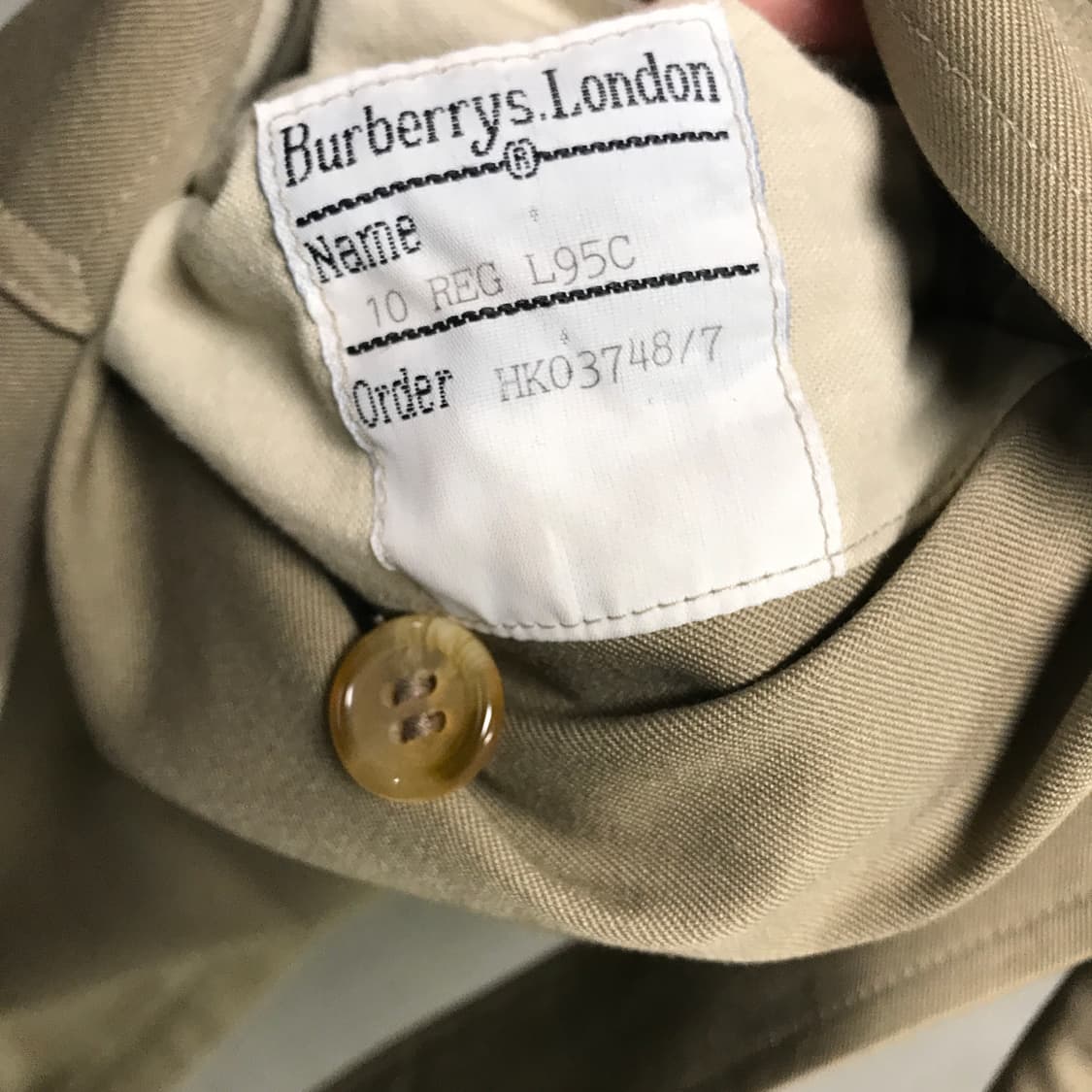 버버리 트렌치 코트 베이지 85(W) 상품이미지6