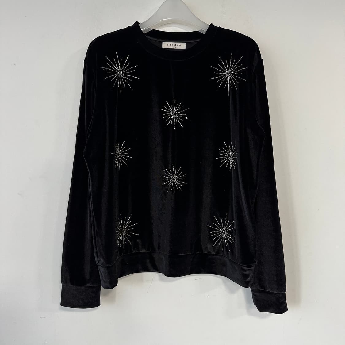 산드로 비즈 벨벳 스웨터 상품이미지2