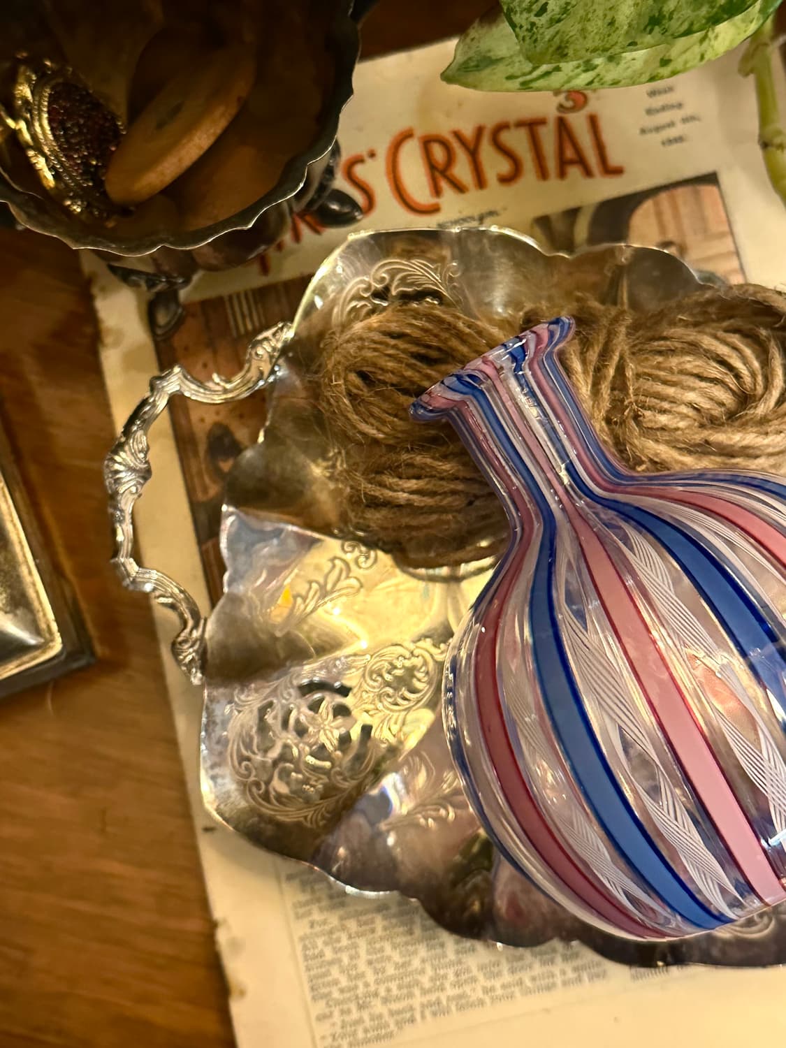 빈티지 무라노 아트글라스 미니 화병 상품이미지4