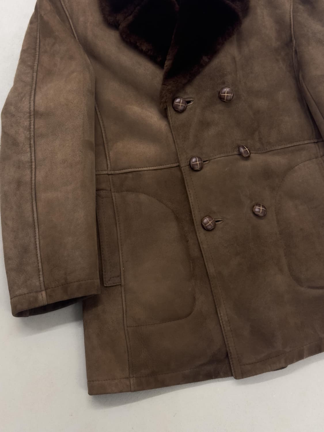 빈티지 스웨이드 무통 시어링 자켓 상품이미지3