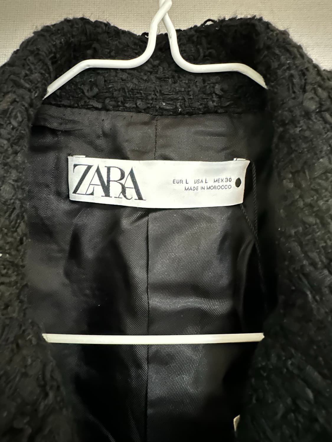 자라 스트럭처 크롭 블레이저 L 상품이미지3