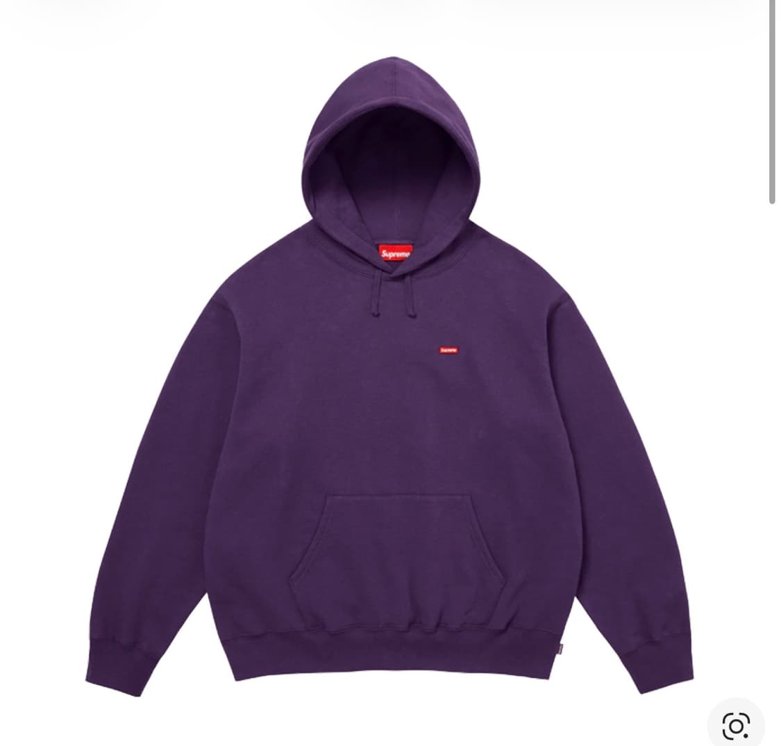 [S]슈프림 스몰 박스 후드티 다크퍼플 상품이미지1