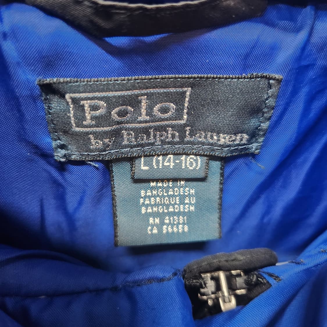 폴로랄프로렌 로고 다운 후드패딩  M 상품이미지5