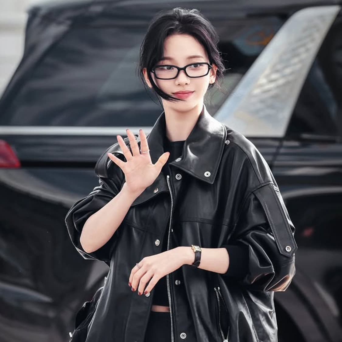 슬릭 뿔테 에스파 카리나 안경 Y2K 긱시크 선글라스 상품이미지7