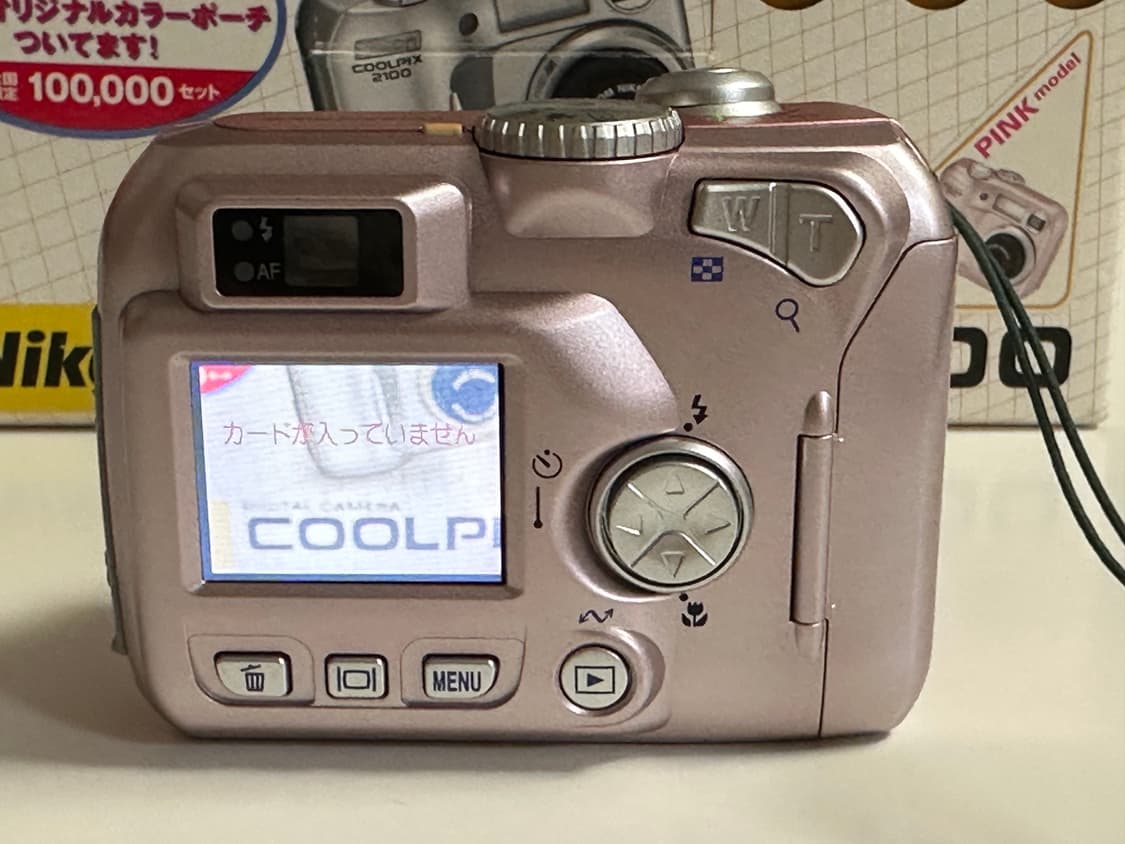 [작례O] 풀박스 S급 희귀 핑크 쿨픽스2100 사쿠라디카 빈티지디카 상품이미지4