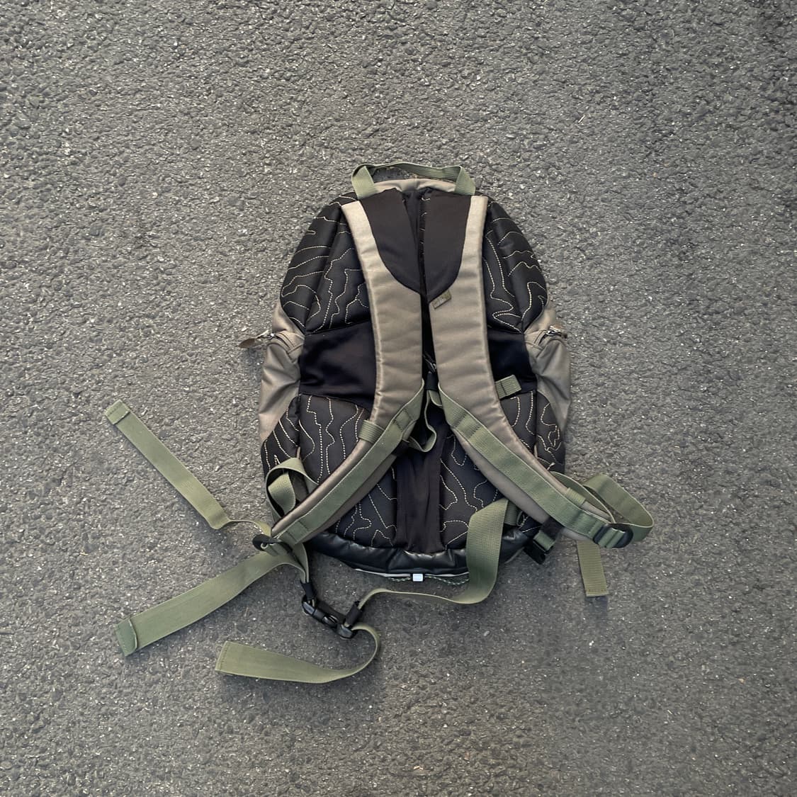 90s 아디다스 대대장 카키 베이지 고프코어 백팩 올드스쿨 가방 상품이미지3