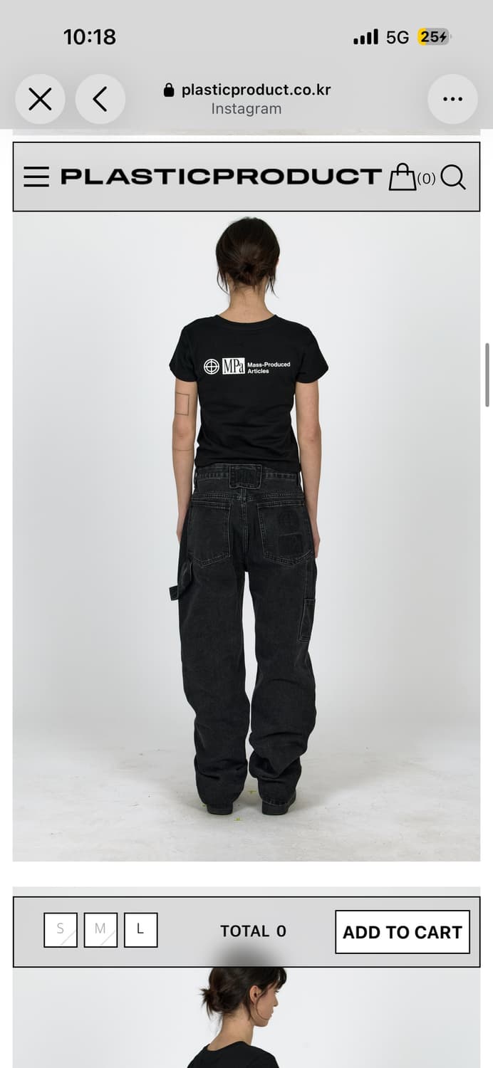 MPa PAINTER DENIM PANTS (BLACK) M 상품이미지1