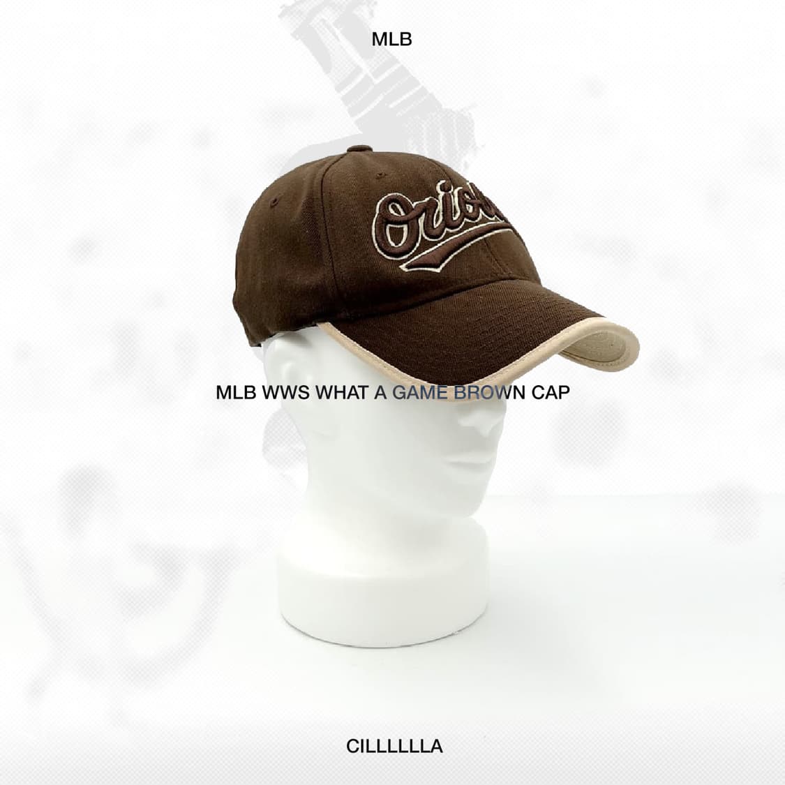 MLB WWS 왓어게임 브라운 캡 상품이미지1