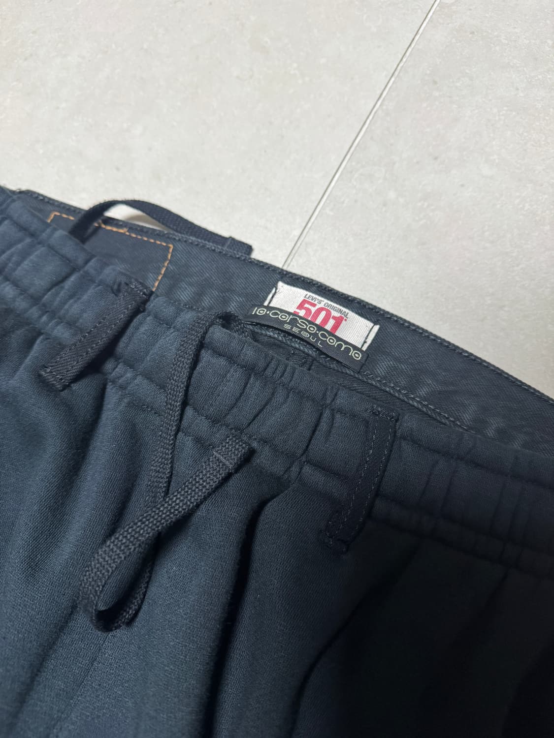 블레스 BLESS 오버 조깅진 블랙 L 10꼬르소꼬모 상품이미지2