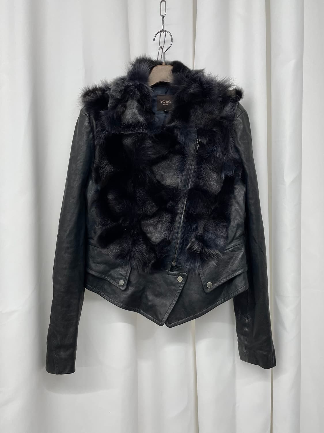 딥블루 폭스 퍼자켓 상품이미지6