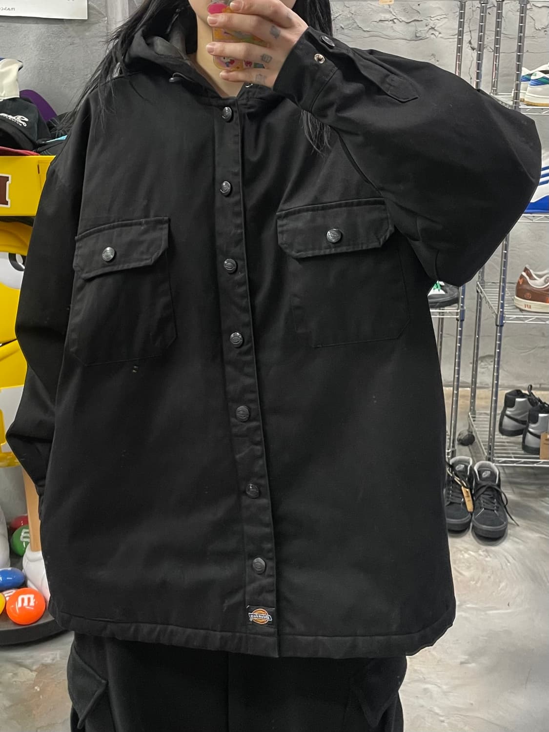 디키즈 퀼팅 후드 셔츠 자켓 상품이미지9