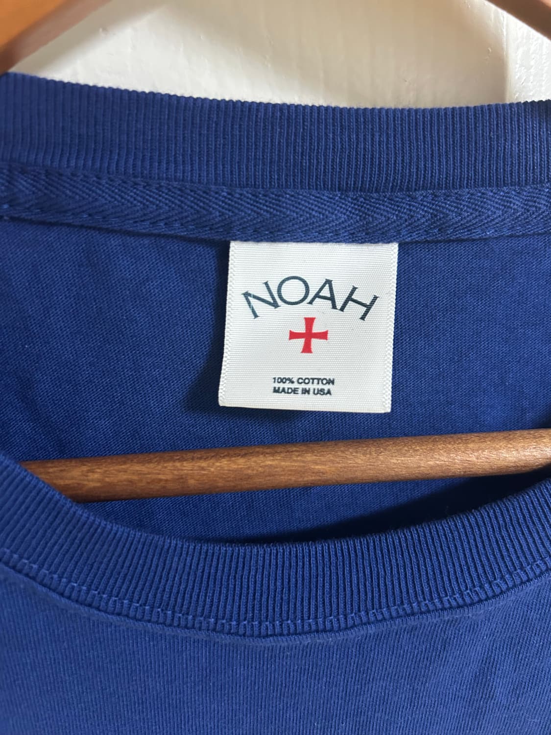 노아 코어 로고 포켓 티셔츠 블루 상품이미지3