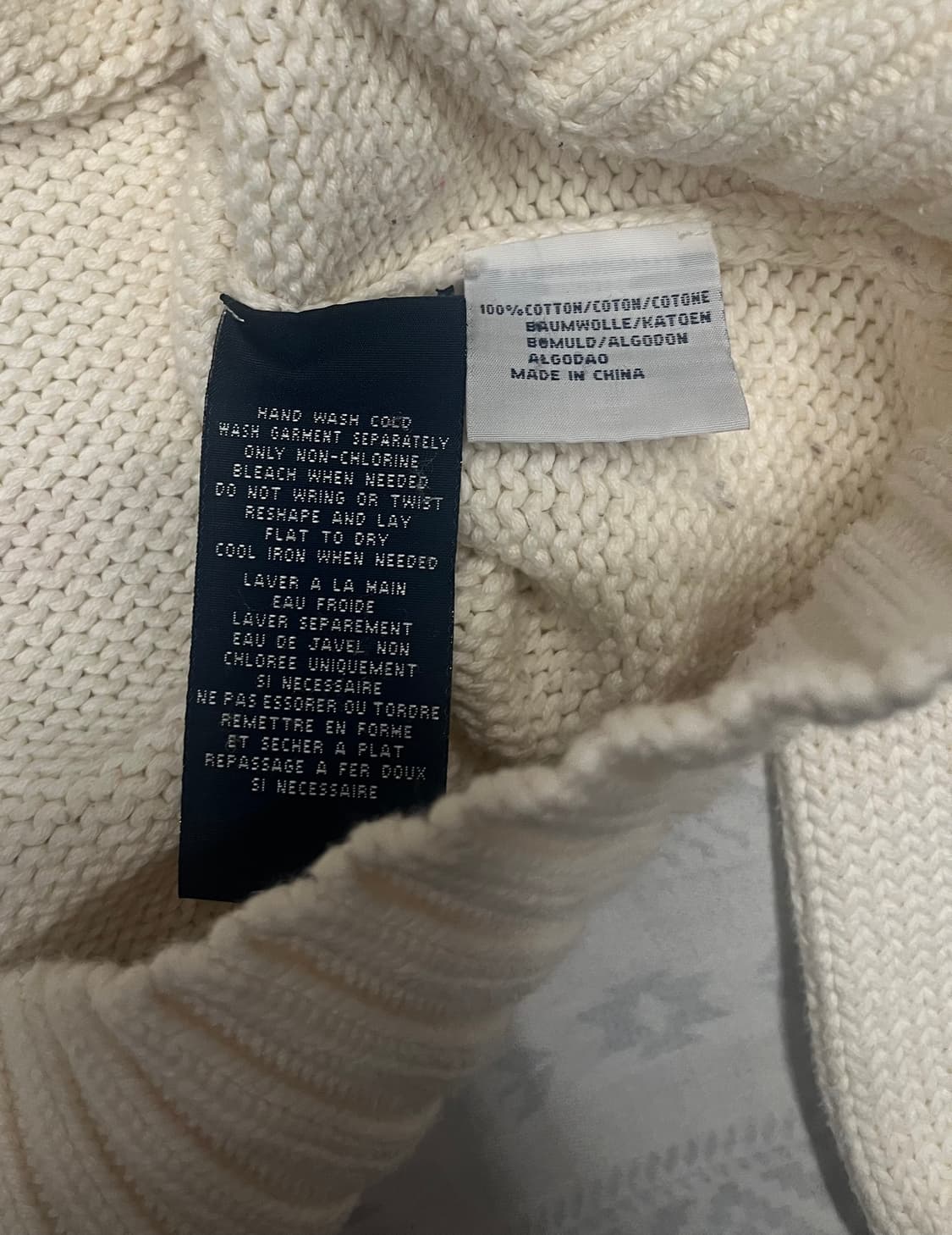 폴로 랄프로렌 성조기 니트 아이보리 상품이미지8