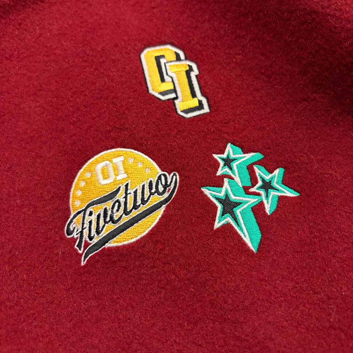 [S] 5252바이오아이오아이 울 바시티 자켓 버건디 C245 상품이미지4