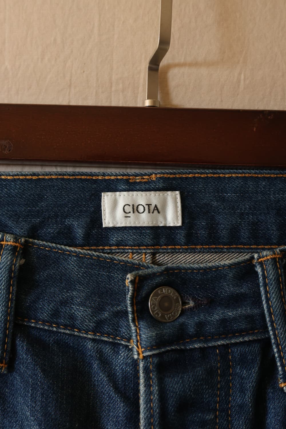 시오타 13.5oz 수빈코튼 스트레이트 데님 팬츠 28 상품이미지3