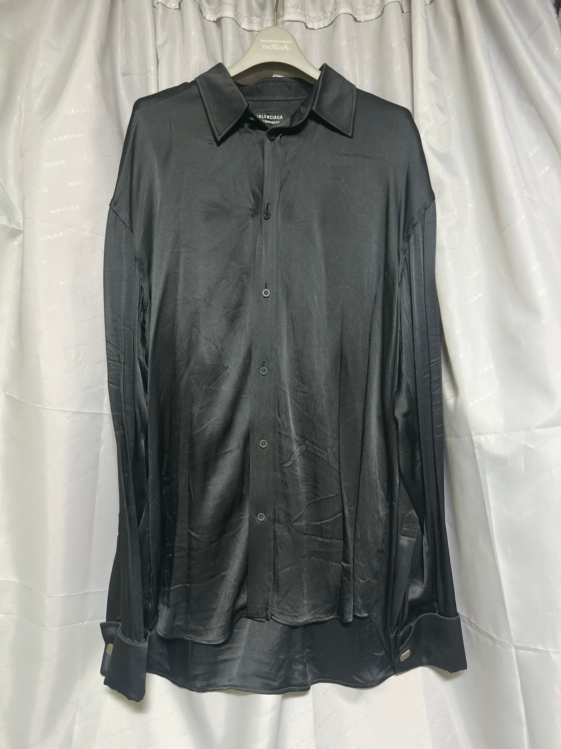 발렌시아가 이브닝 셔츠 블랙 상품이미지1