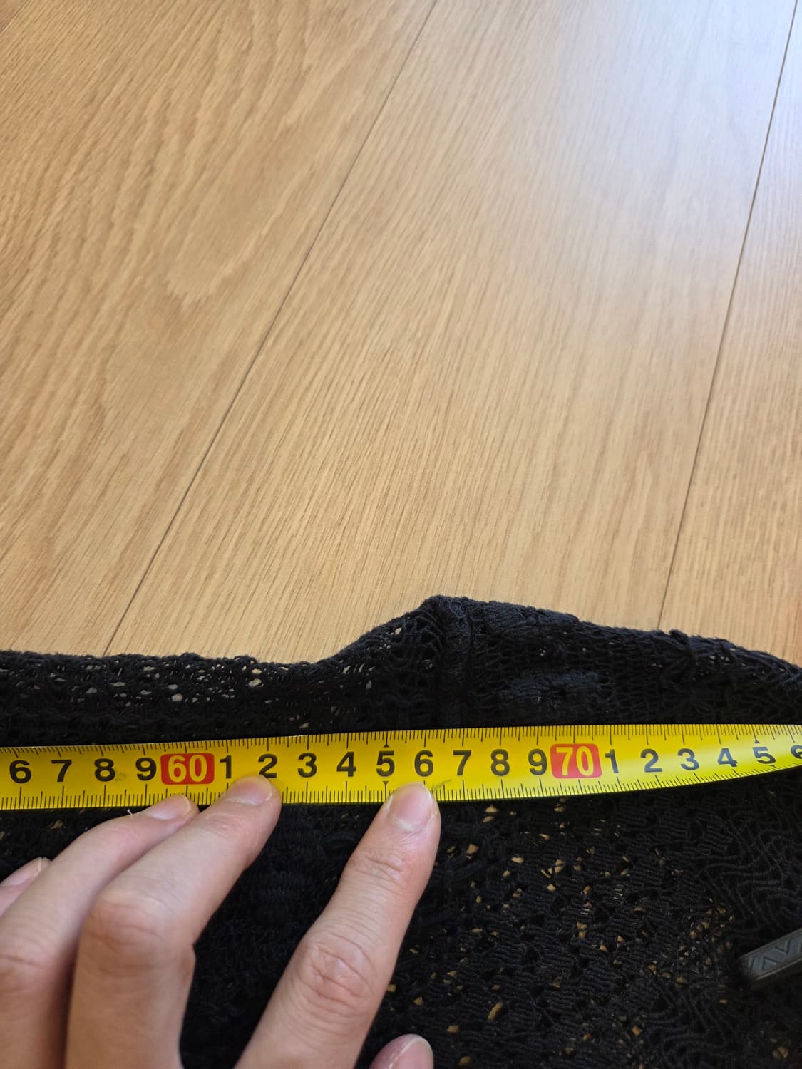 Coco Shirt Black Cotton Crochet 상품이미지2