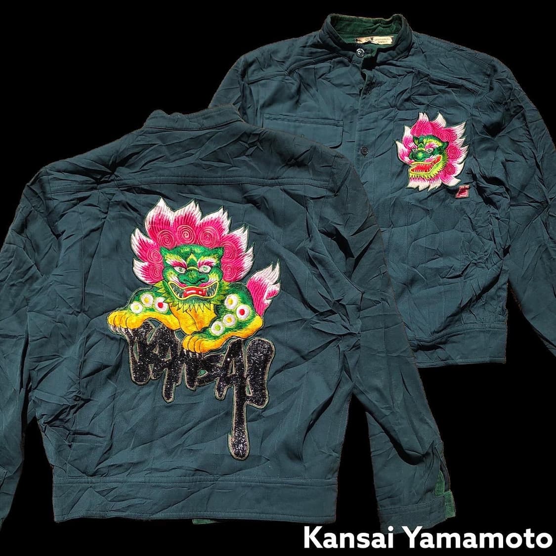 [M] 칸사이 야마모토 해태 자수 자켓  상품이미지1