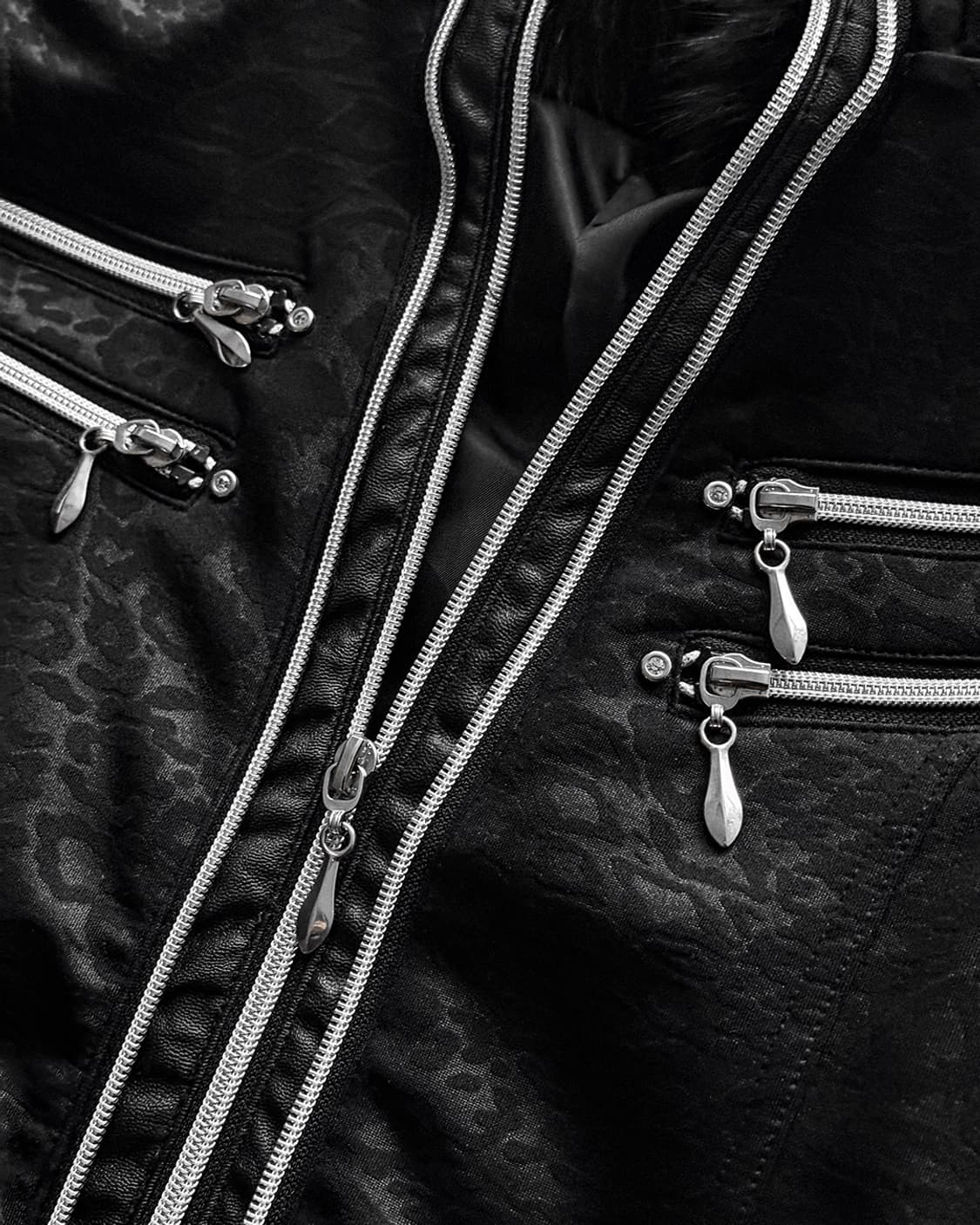 Xfrm Black Leopard Fur Jacket 상품이미지5