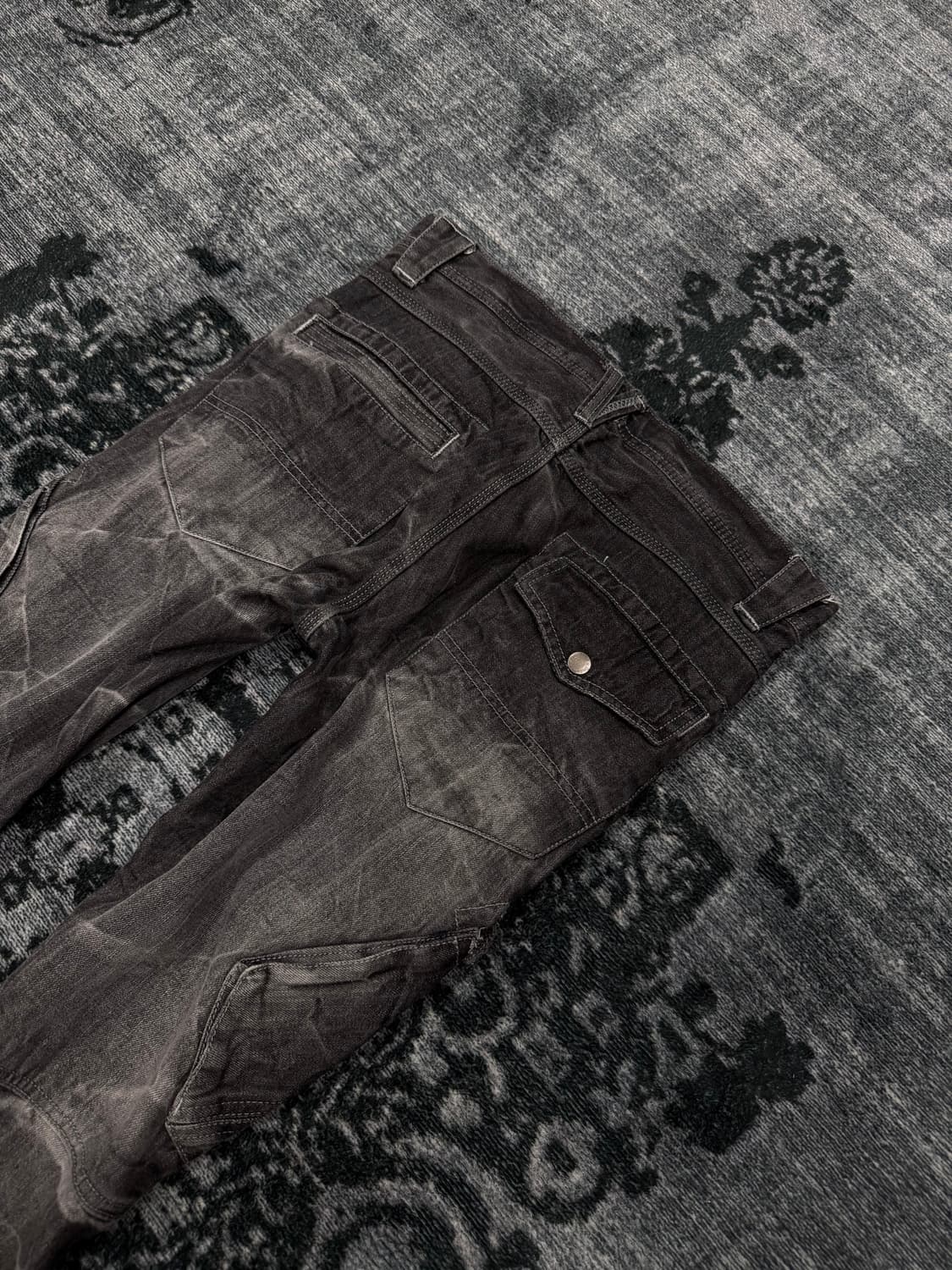 Japanese 00s grey acid washing denim car 상품이미지8