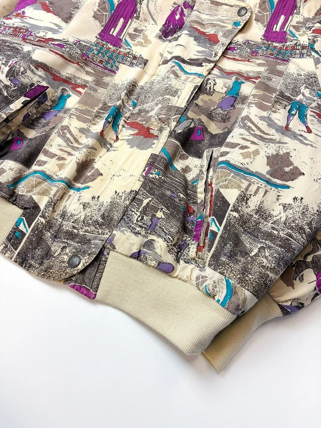 CORDIER 90's 재팬 패턴 블루종 크롭 자켓 PN5625 상품이미지3