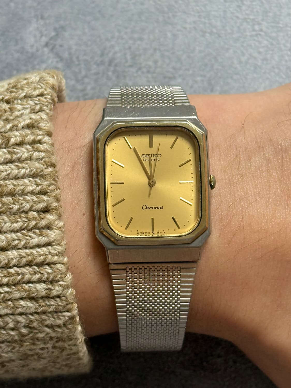 Seiko 세이코 Chronos 스퀘어 1985 상품이미지6