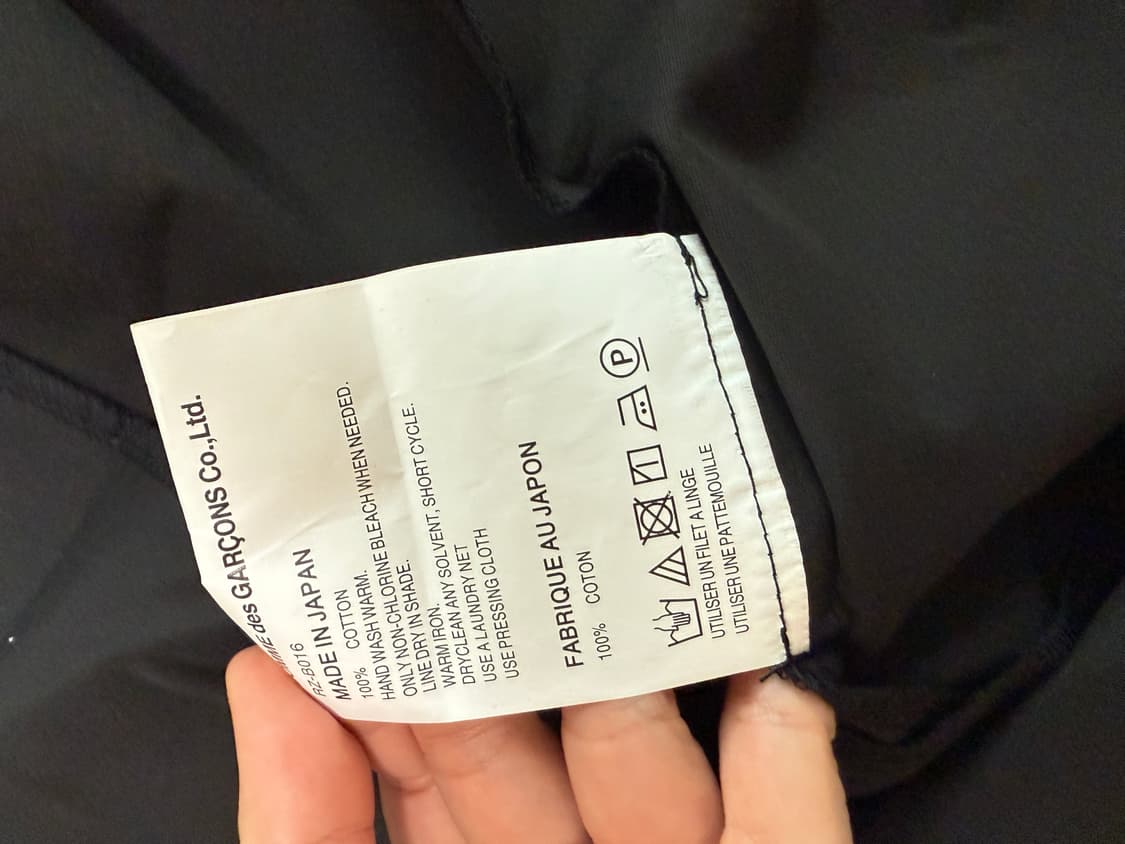 꼼데가르송 유카타 블랙 셔츠 드레스 상품이미지6