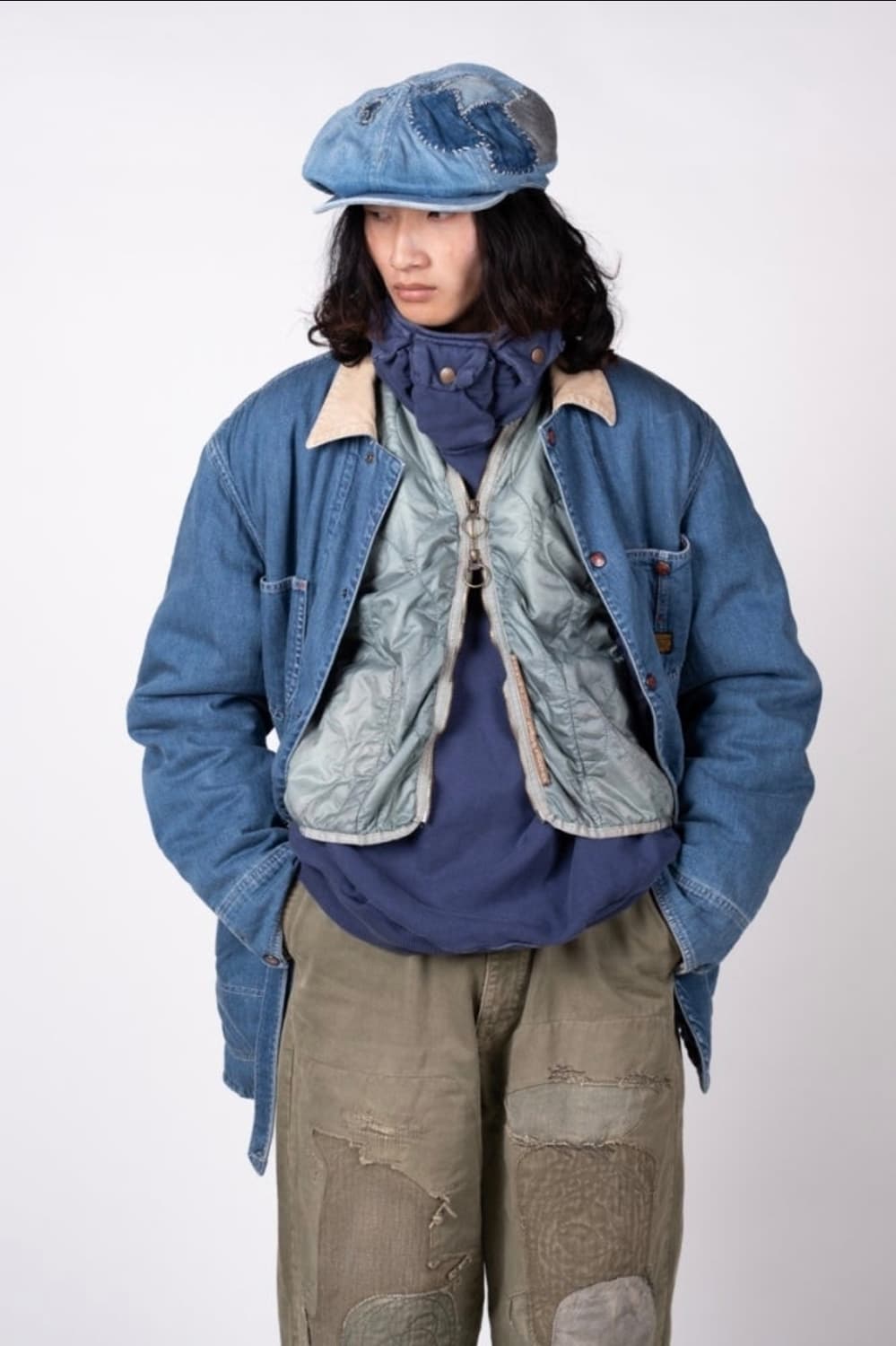 캐피탈 23F/W 8oz 프로펠러 커버올 데님자켓 L 정품 상품이미지8