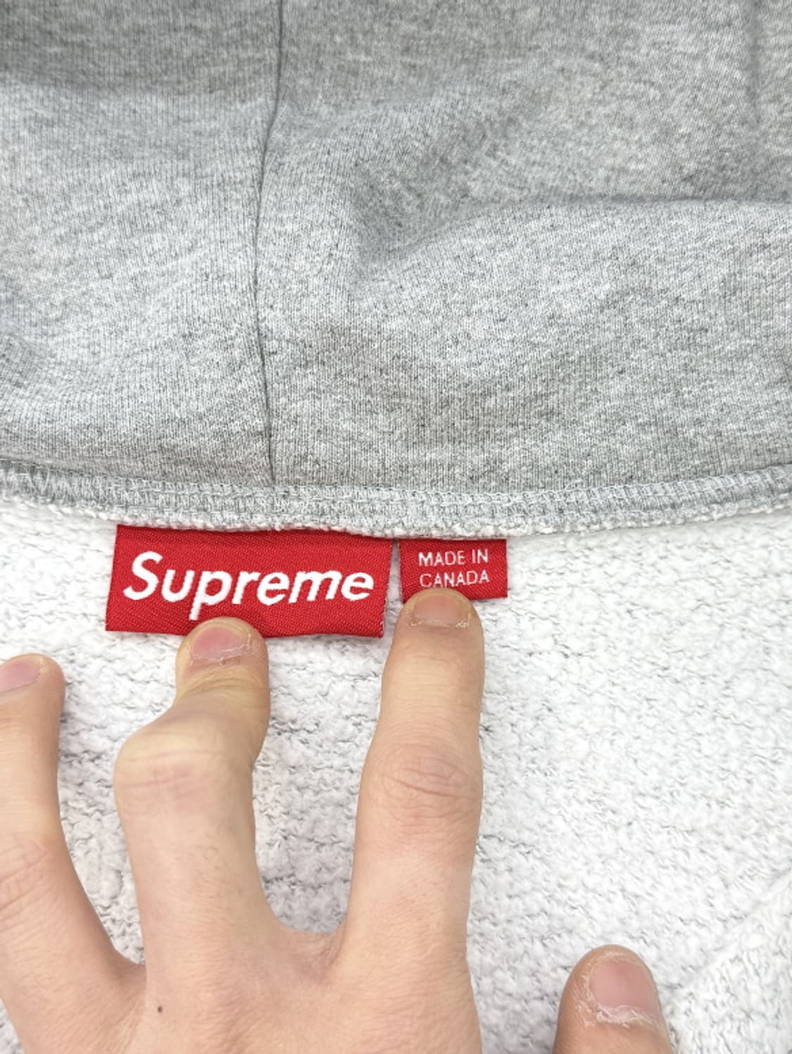 슈프림 25fw 그레이 스몰 박스 스웨트 셔츠 집업 자켓 상품이미지7