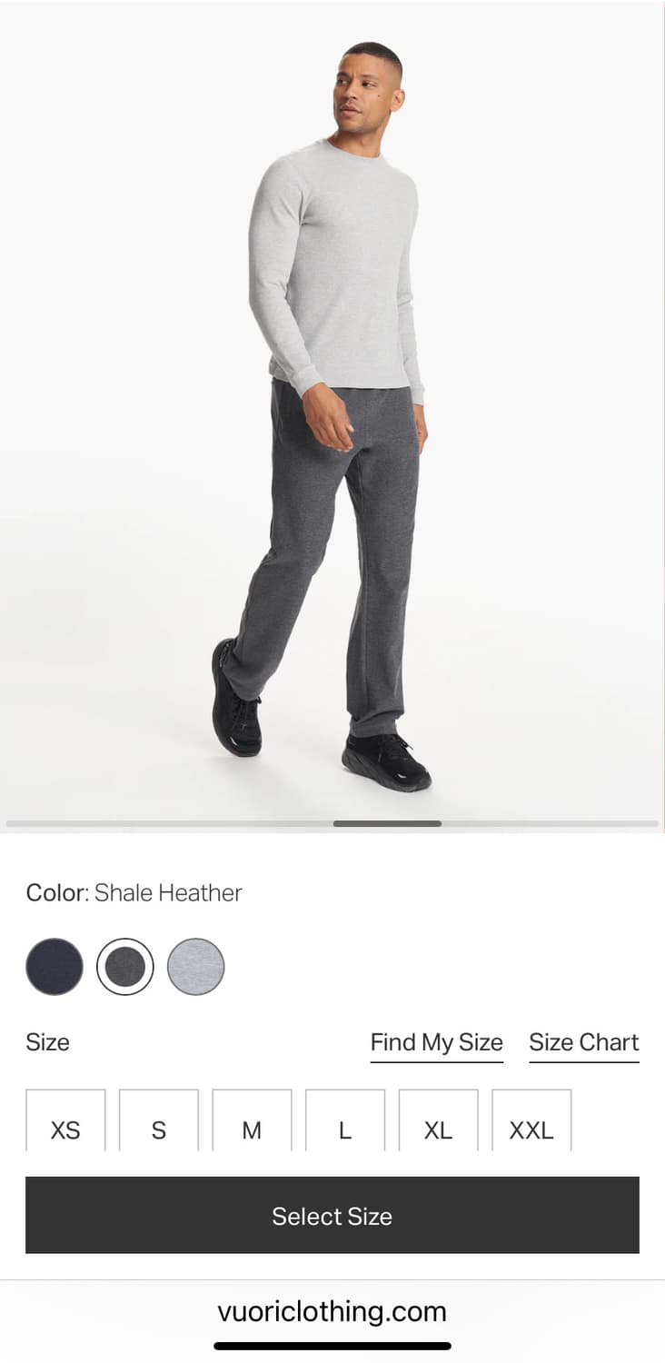 뷰오리(Vuori) Channel 팬츠 XS 상품이미지4