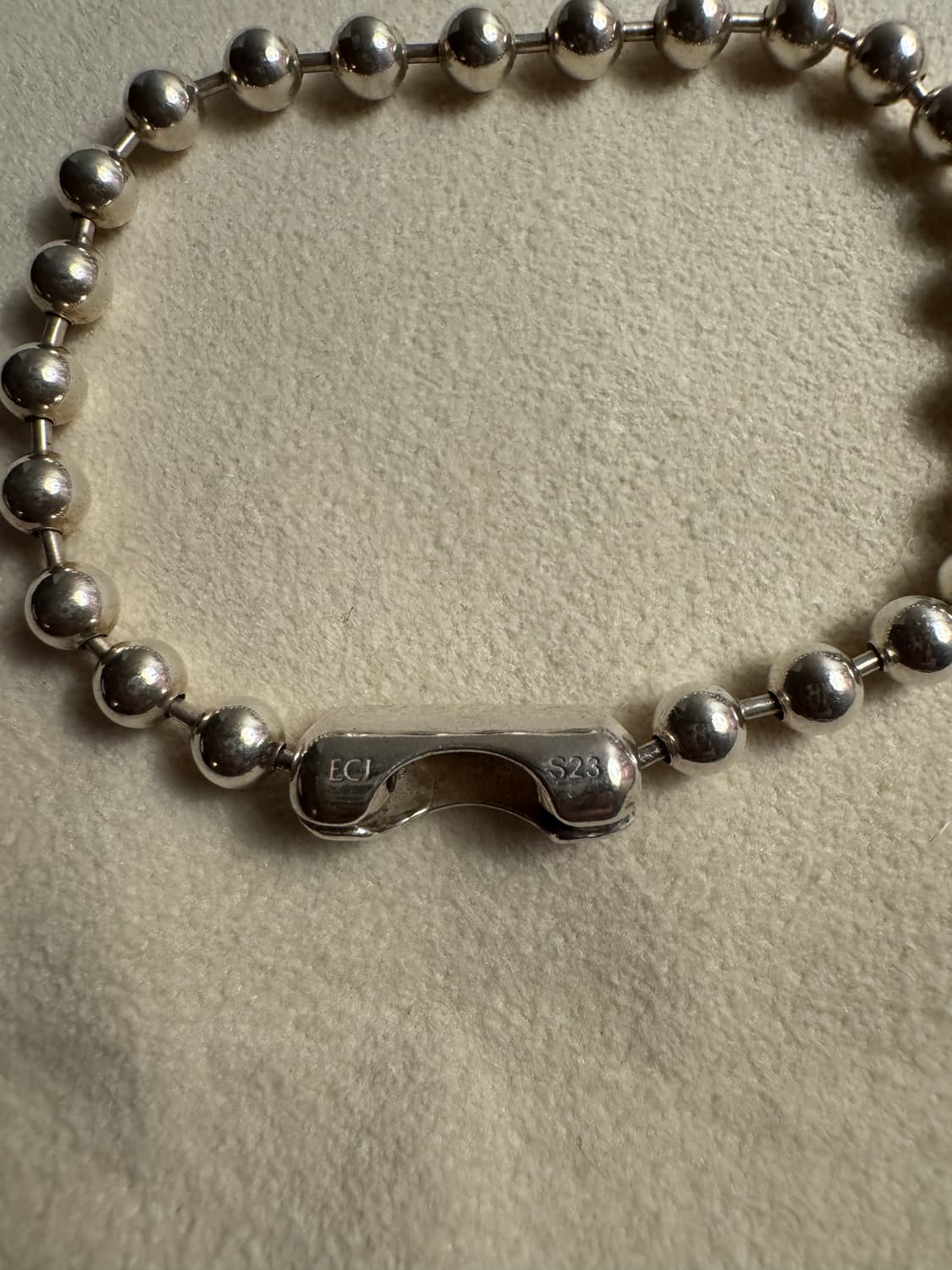 END CUSTOM JEWELLERS 5다이아 실버 볼체인 팔찌 상품이미지3