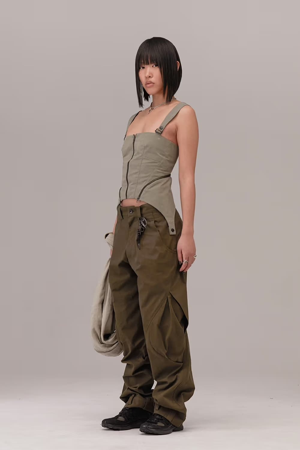 혜인서 카고팬츠 카키 브라운 2사이즈 판매 상품이미지1