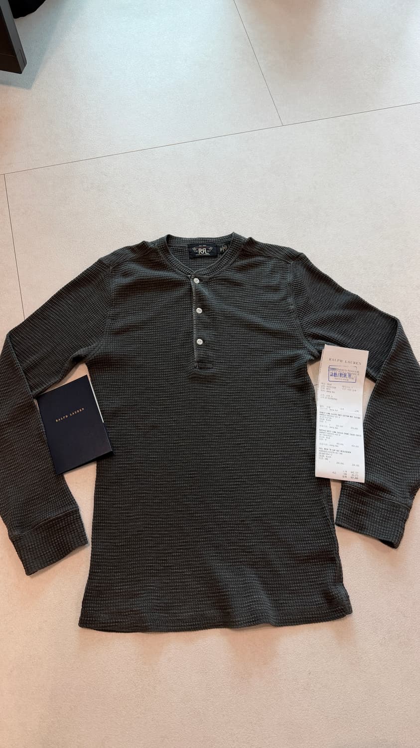 RRL 와플 니트 헨리 셔츠 상품이미지2