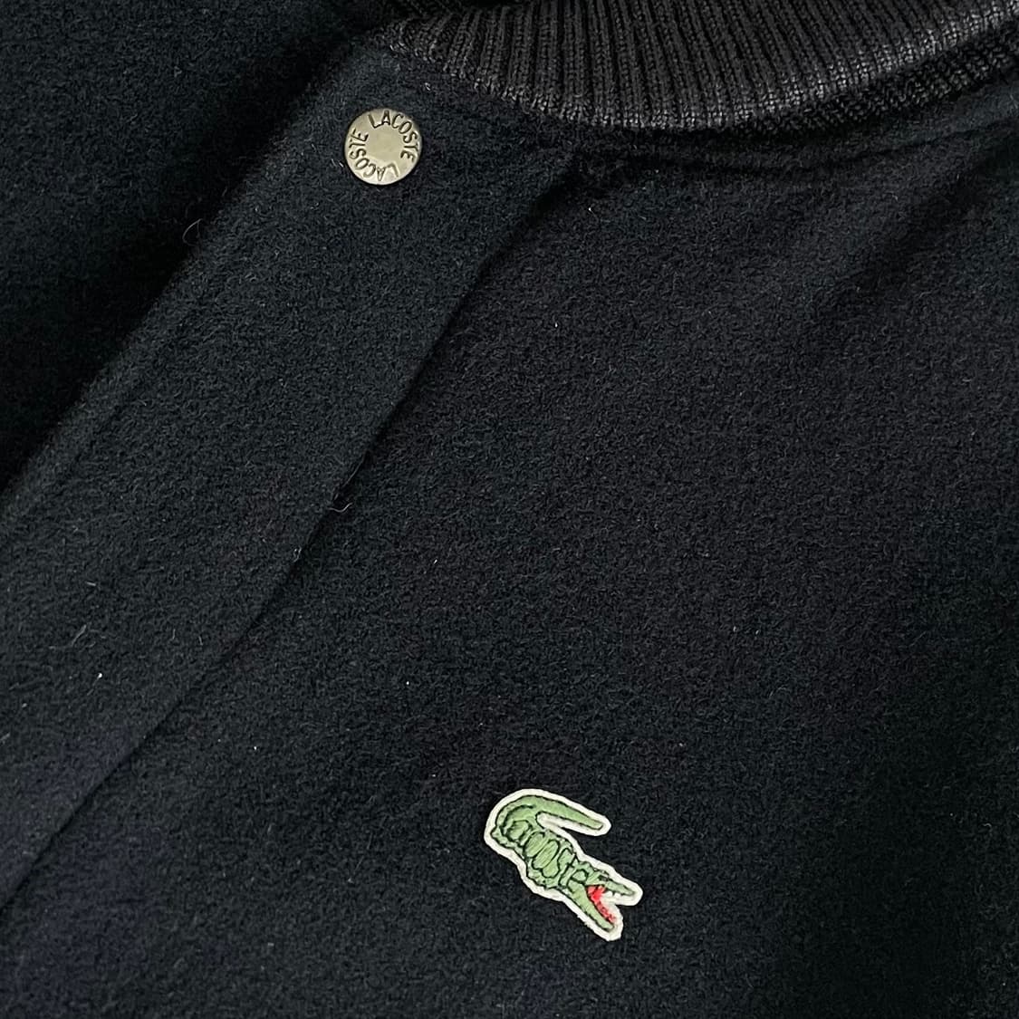 Lacoste  라코스테 자수 울 블루종 자켓 상품이미지2