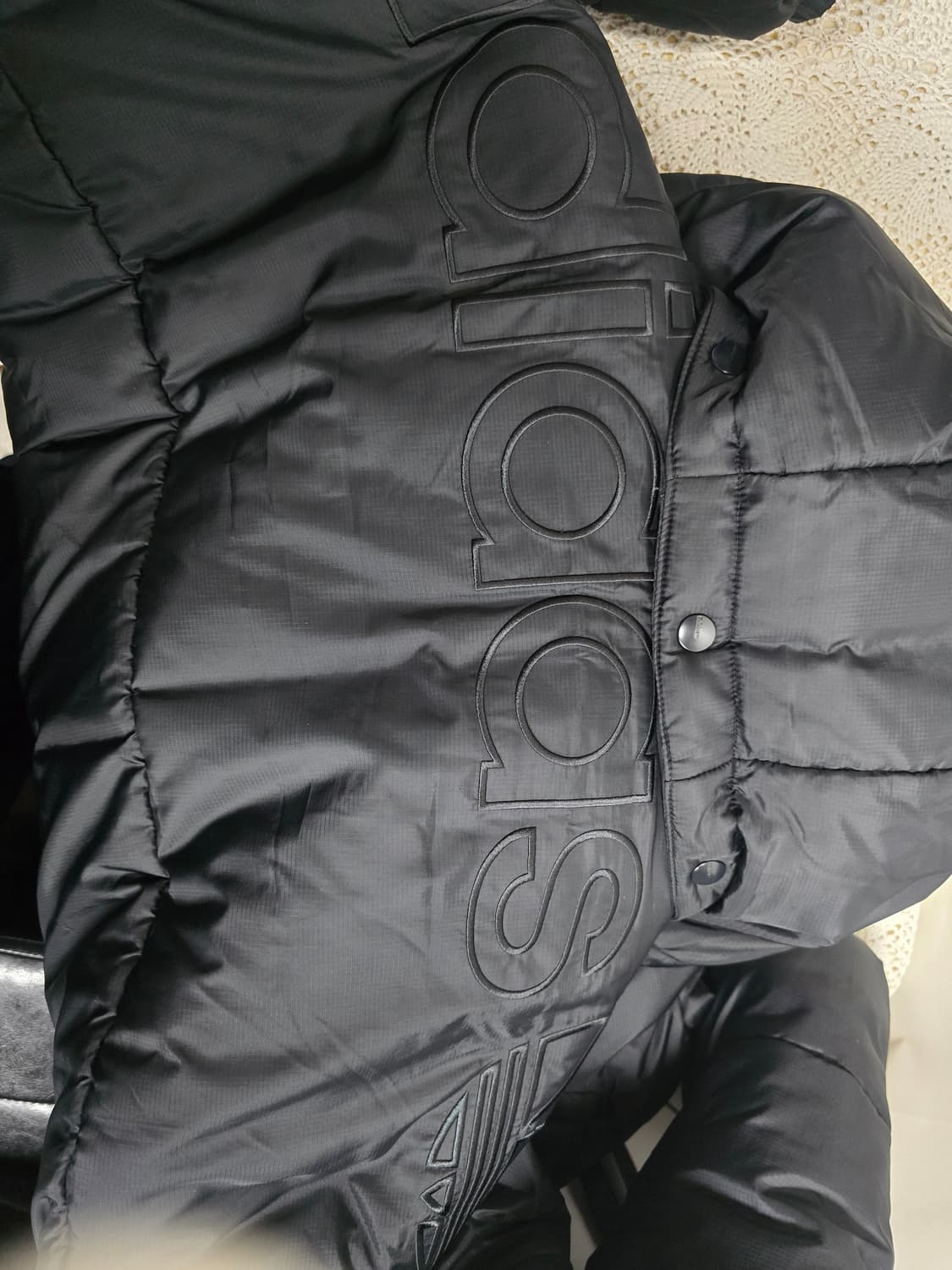 빅사이즈 아디다스 후드 패딩 점퍼 2XL 블랙 상품이미지7