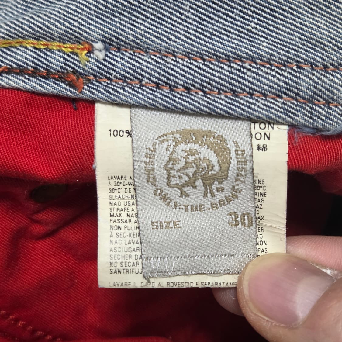 Diesel 디젤 LEMMEN 레귤러핏 스트레이트 데님 팬츠 30  상품이미지7