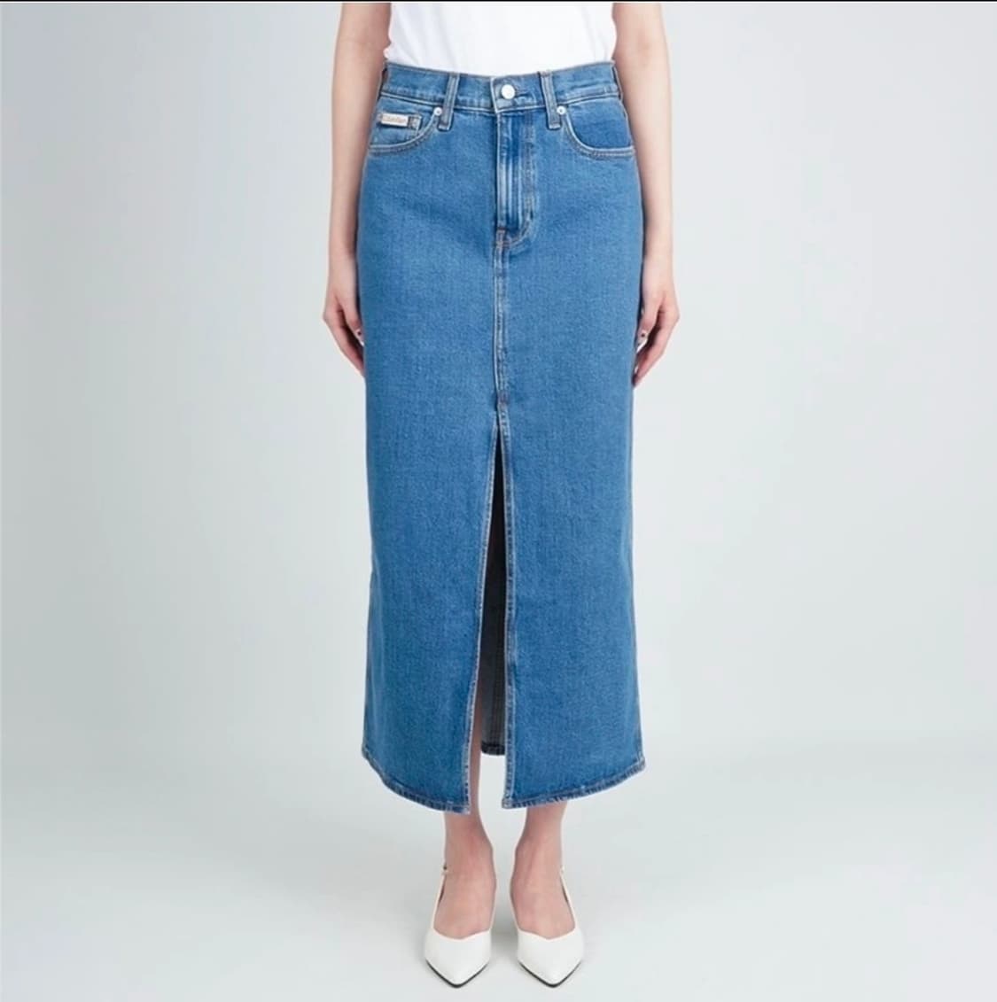 캘빈클라인 여성 데님 맥시 스커트 상품이미지3