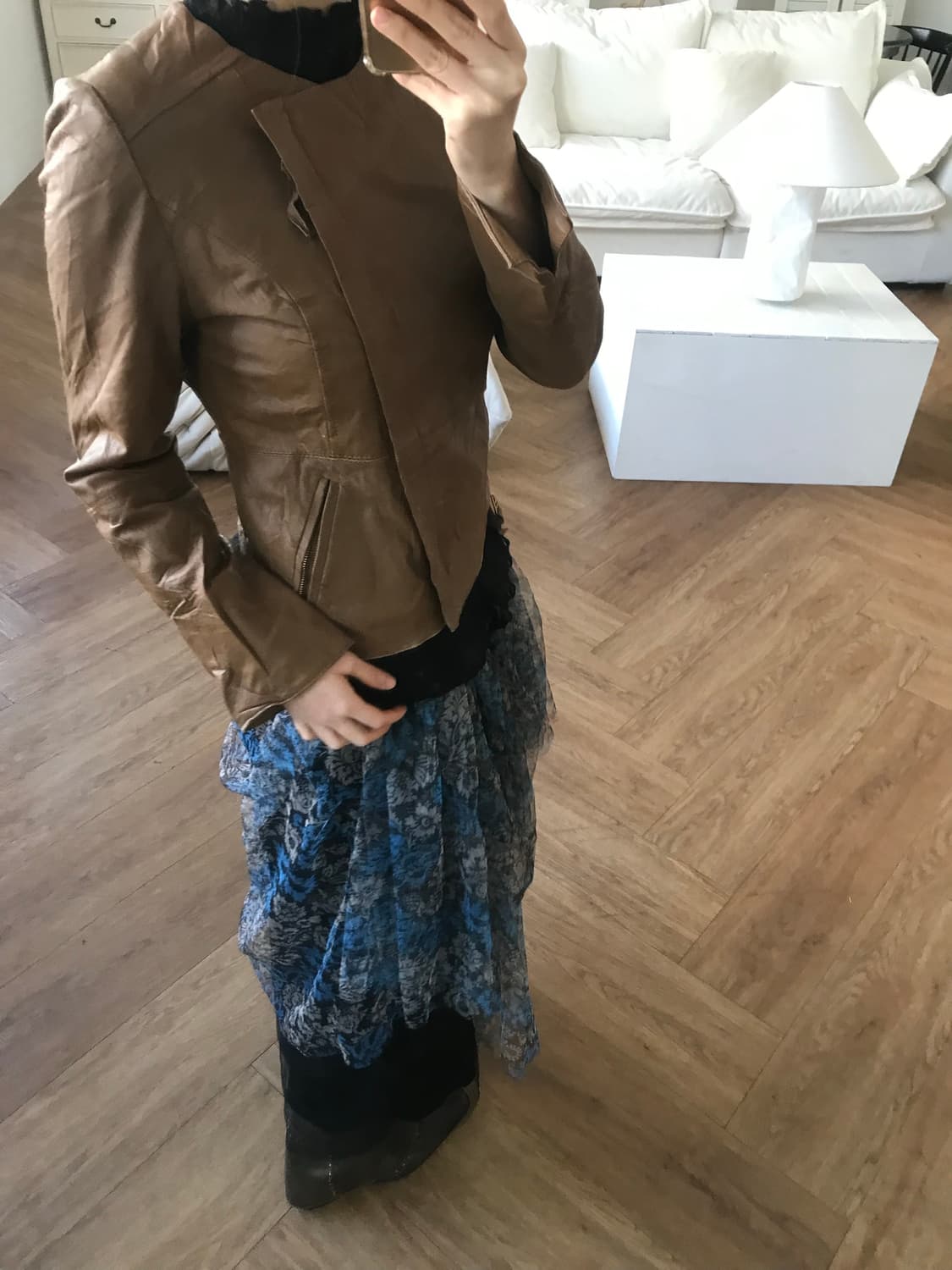 vintage pattern sha skirt 상품이미지7