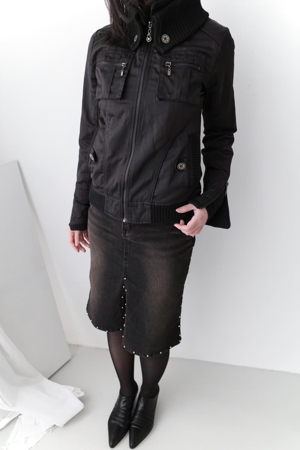 cecil mcbee) zipper line jacket 상품이미지6