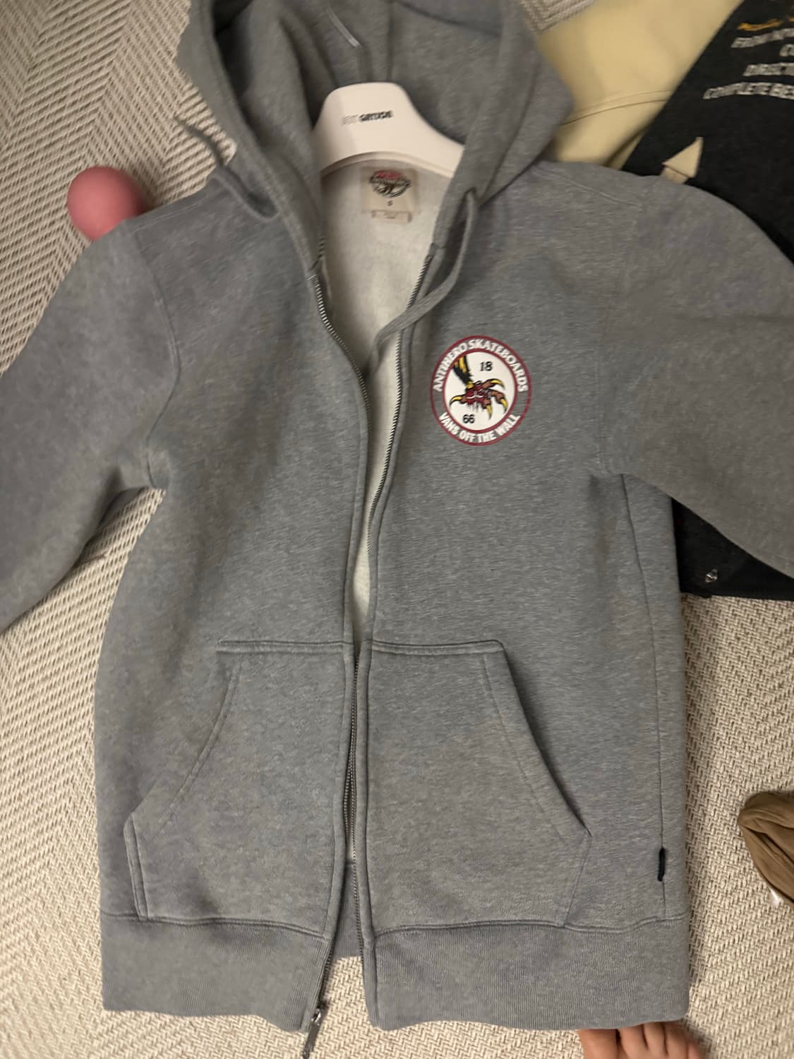 반스 기모 후드집업 상품이미지1