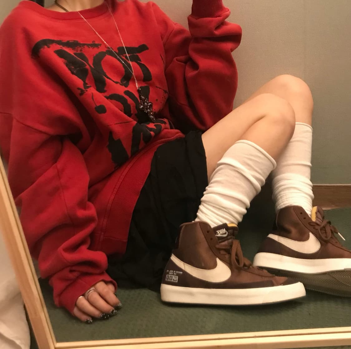 NIKE 나이키 다크브라운 하이탑 230 상품이미지1