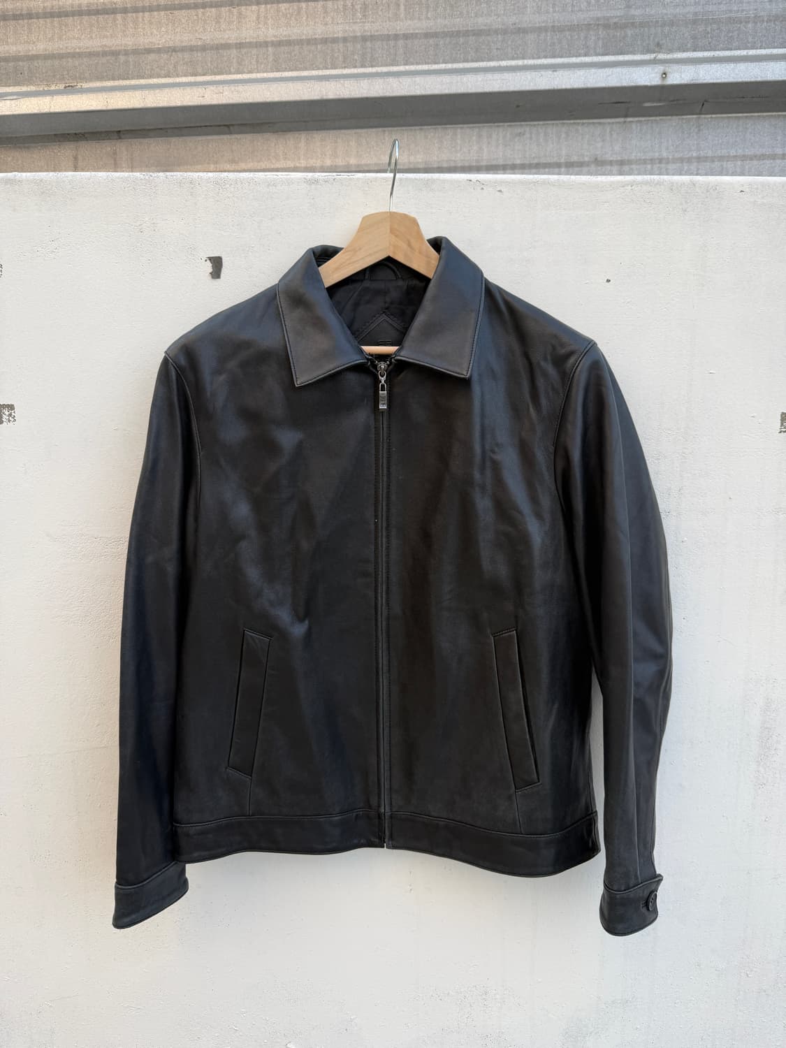 발렌시아가 램 스킨 레더 자켓 상품이미지1