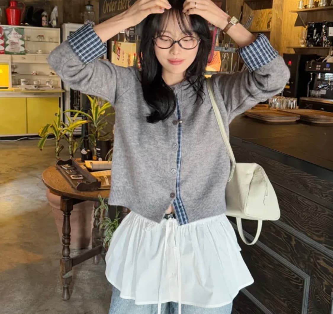 체크포인트 니트 가디건 상품이미지2