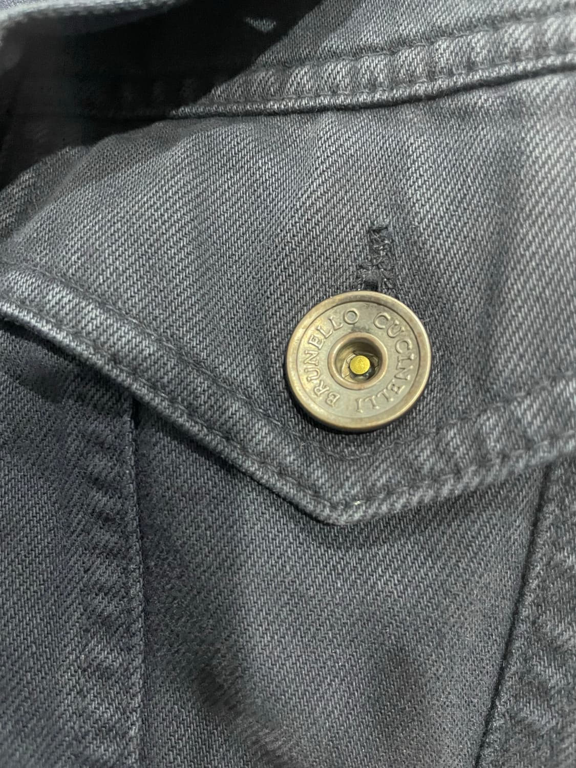 브루넬로 쿠치넬리 남성 블루 트러커 자켓 50 정품 상품이미지3