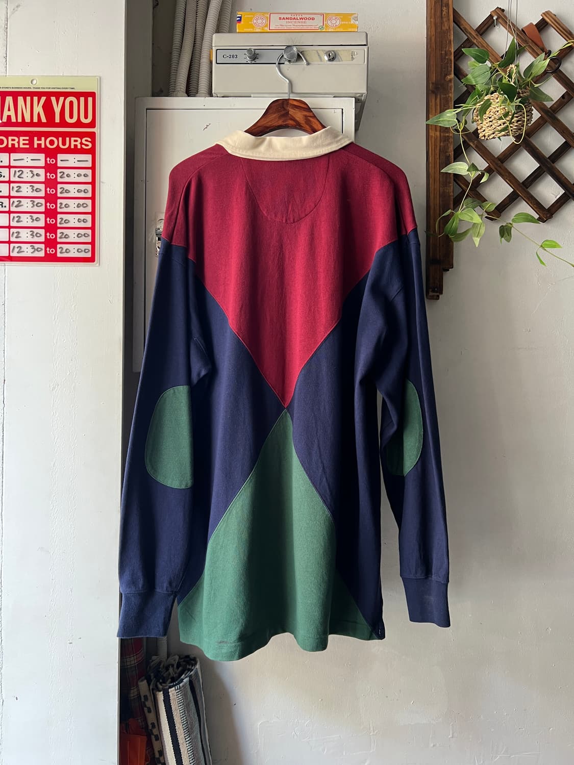 [XL]90's USA 빈티지 멀티컬러 럭비 티셔츠 상품이미지7