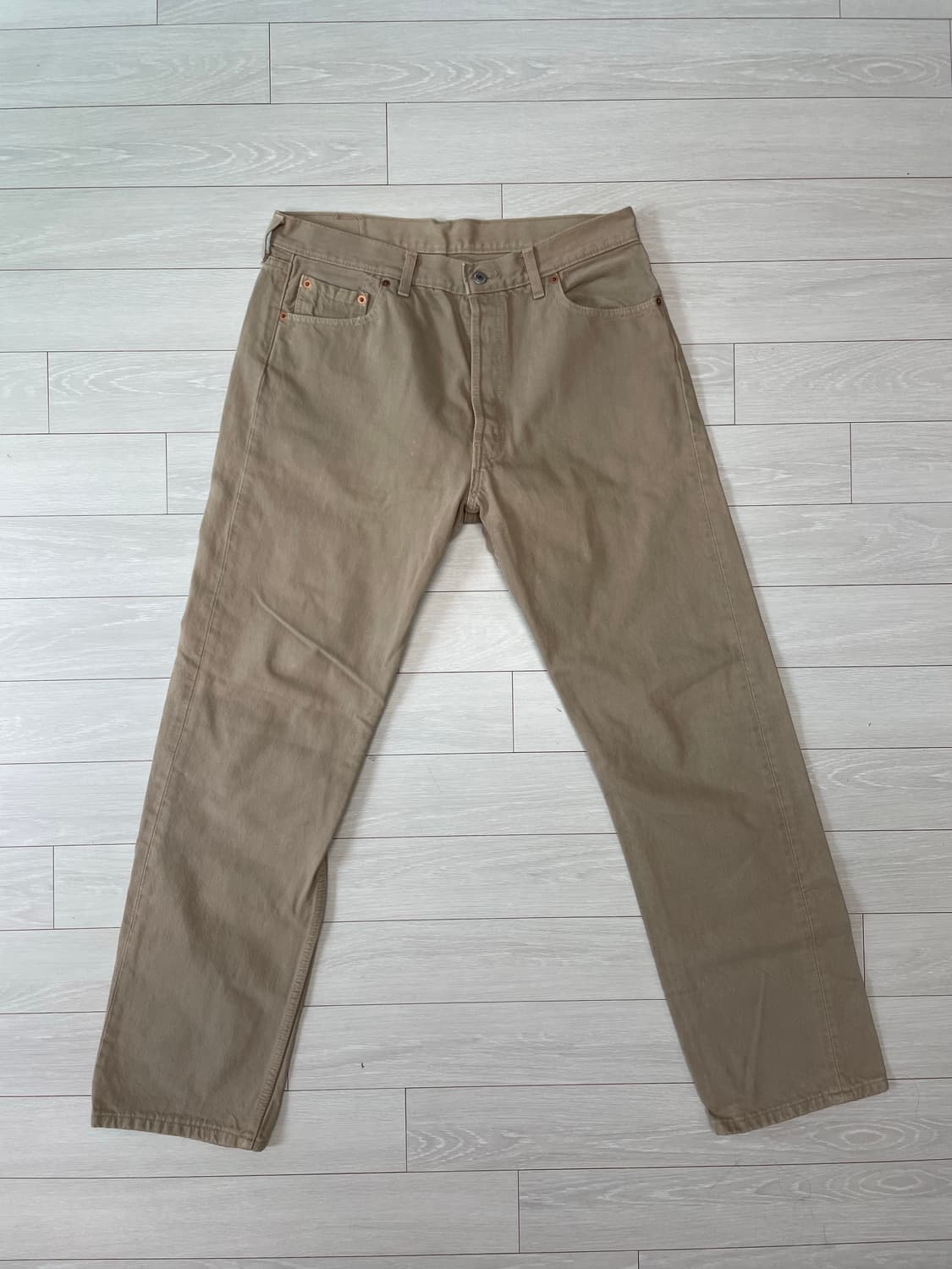Levi’s 501 코튼 팬츠 (베이지) 상품이미지1